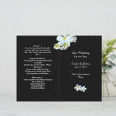 Tropische bloemen op de Sjabloon van het zwarte-we (Staand voorkant)