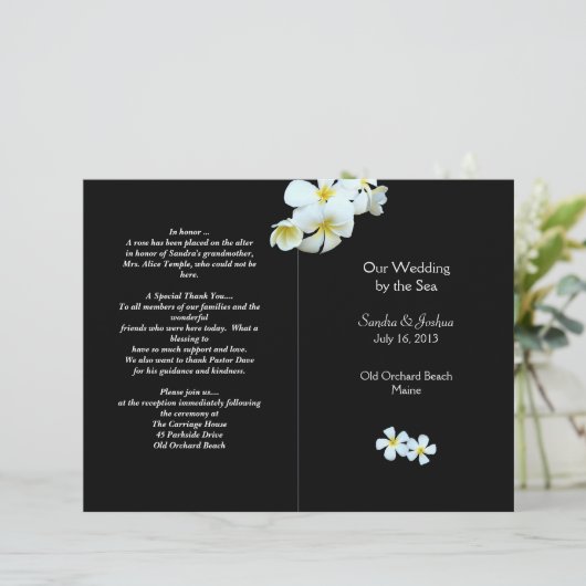 Tropische bloemen op de Sjabloon van het zwarte-we (Staand voorkant)