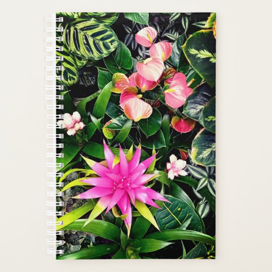 Tropische bloemen planner (Voorkant)