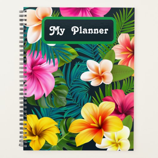 Tropische Bloemen Planner (Voorkant)