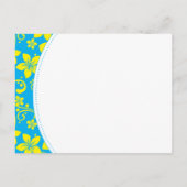 Tropische bloemen redden de datum Briefkaart (Achterkant)