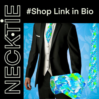 Tropische bloemen stropdas