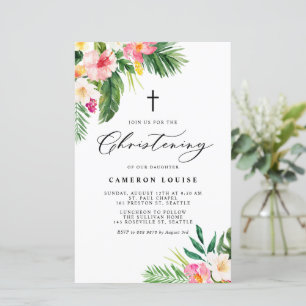 Tropische bloemen Summer Christening