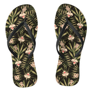 Tropische bloemen teenslippers