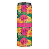 Tropische bloemen thermosbeker (Achterkant)