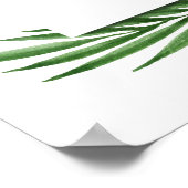 Tropische Bloemen Tweeling 1e Verjaardag Welkomstb Poster (Hoek)