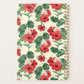 Tropische bloemen van de witte lotus planner (Achterkant)