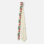 Tropische bloemen van de witte lotus stropdas (Achterkant)