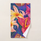 Tropische bloemen Vijf Bad Handdoek (Handdoek)