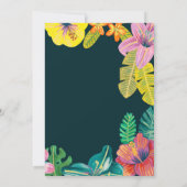 Tropische Bloemen Zomer Grootmoeder Verjaardagsfee Kaart (Achterkant)