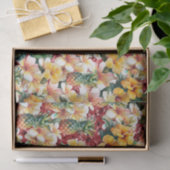 Tropische bloemenananas rode glitter tissuepapier (Geschenk)