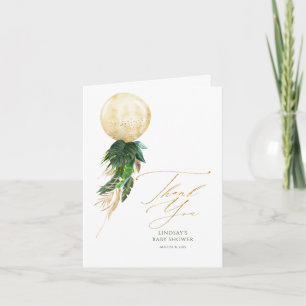 Tropische bloemenballon Garland dank u Bedankkaart