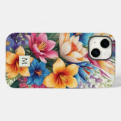 Tropische bloemenhibiscus Case-Mate iPhone case (Achterkant (horizontaal))