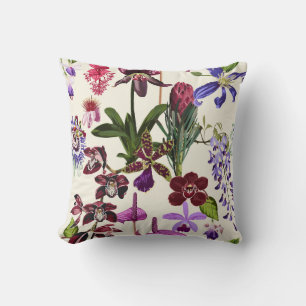 Tropische bloemenillustratie met bloemen. kussen