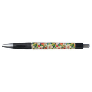 Tropische bloemenschilderstijl in olieverf pen