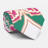 Tropische bloementan stropdas (Opgerold)