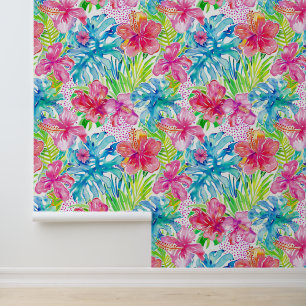 Tropische bloesemdroom behang