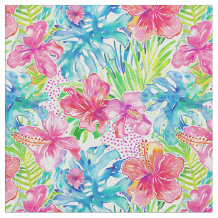Tropische bloesemdroom stof