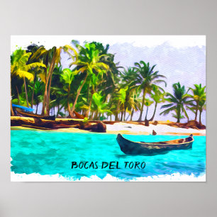 Tropische Bocas del Toro Panama Poster