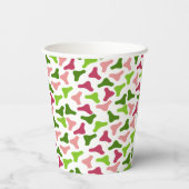 Tropische Boomerang Pattern Cup Papieren Bekers (Achterkant)