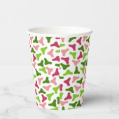 Tropische Boomerang Pattern Cup Papieren Bekers (Rechts)