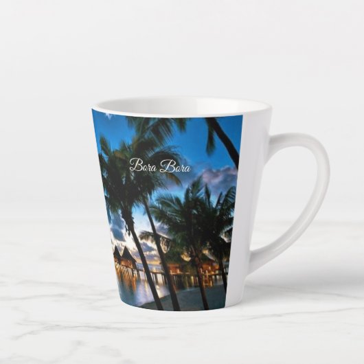 Tropische Bora Bora Latte Mok (Rechts)