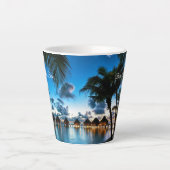 Tropische Bora Bora Latte Mok (Voorkant)