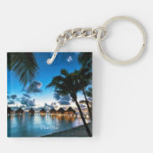 Tropische Bora Bora Sleutelhanger (Achterkant)