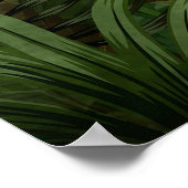 Tropische botanische landschapsillustratie; poster (Hoek)