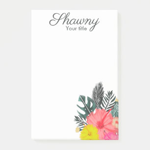 Tropische Botanische Visagist Salon Schoonheid Post-it® Notes