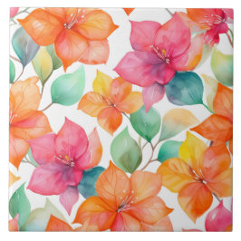 Tropische bougainvillea patroon naadloos tegeltje