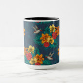 Tropische bouquet en kolibrie mok (Midden)