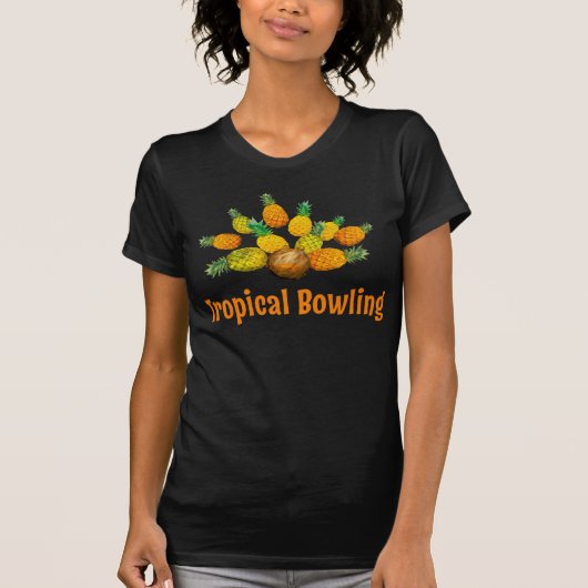 Tropische Bowling Ananas T-shirt (Voorkant)