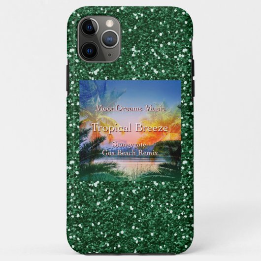Tropische Breeze Goa Beach Faux Glitter Case-Mate iPhone Case (Achterkant)