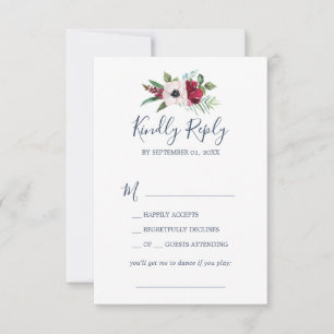 Tropische Breeze Song Request RSVP Card