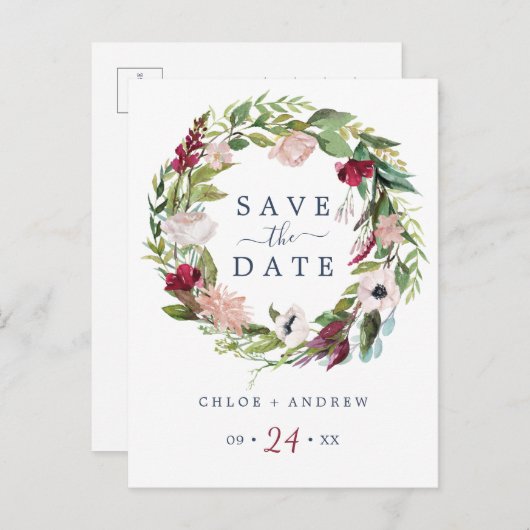 Tropische bries Sla het Briefkaart Datum op (Voorkant / Achterkant)