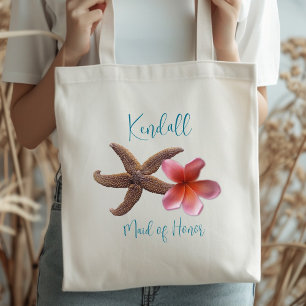 Tropische bruidsmeisje van Honor Bridal Party Gift Tote Bag