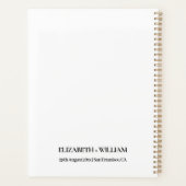 Tropische bruiloft Checklist Planner Modern Elegan (Achterkant)