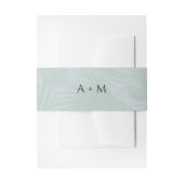 Tropische Bruiloft Hawaï Luau Strand Monogram Uitnodigingen Wikkel (Voorkant Voorbeeld)