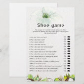 Tropische bruiloft of koppels douche schoen spel (Voorkant / Achterkant)