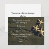 Tropische bruiloft of strandpartij kaart (Voorkant / Achterkant)