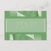 Tropische bruiloft RSVP behuizing QR Code Kaart (Voorkant)