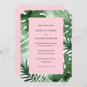 Tropische bruiloft uitnodiging (Voorkant / Achterkant)