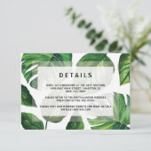 Tropische bruiloft uitnodiging, strand bruiloft Ka Kaart (Staand voorkant)