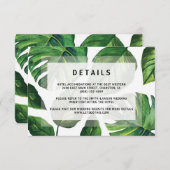 Tropische bruiloft uitnodiging, strand bruiloft Ka Kaart (Voorkant / Achterkant)