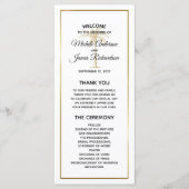 Tropische bruiloft van de goudpalm van Elegant Gol Programma (Voorkant)