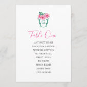 Tropische bruiloft zittafel plan kaart (Voorkant)