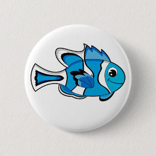 Tropische Button van Cute Tropical Fish