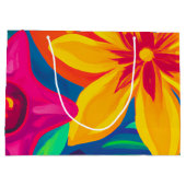 Tropische cadeau groot cadeauzakje (Achterkant)