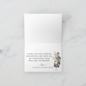 Tropische Calla Lily Wedding Hartelijk dank Aankondiging (Binnen)